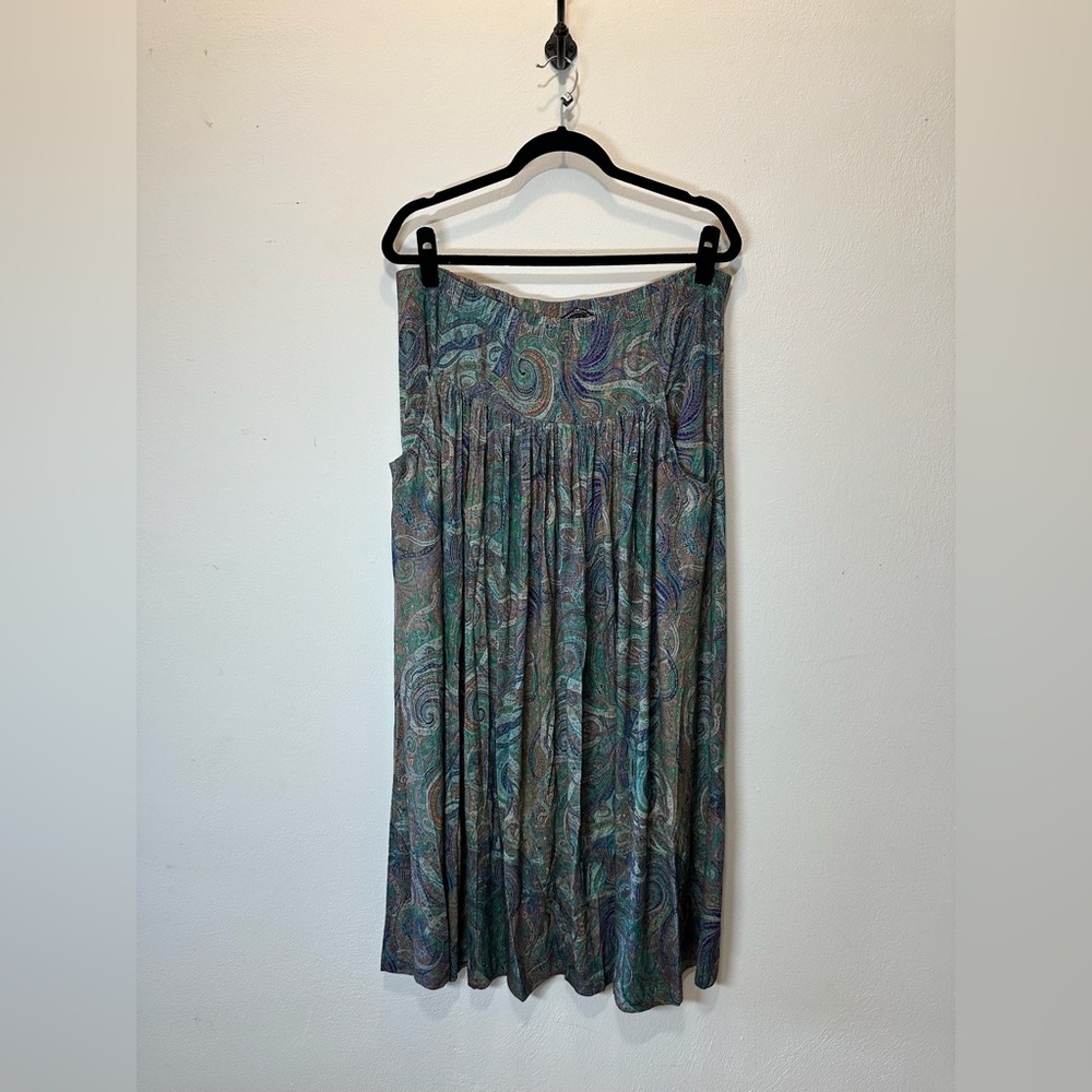 Peruvian Connection Dropped Waist Maxi Skirt